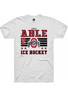 Chris Able  Ohio State Buckeyes White Rally NIL Striped Short Sleeve T Shirt
