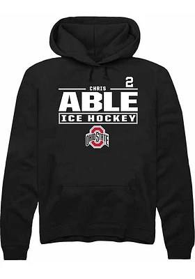 Chris Able Rally Ohio State Buckeyes Mens NIL Stacked Box Long Sleeve Hoodie
