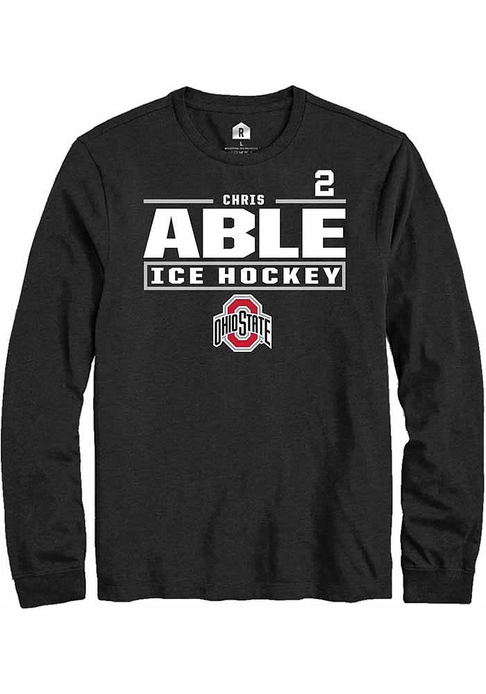 Chris Able Ohio State Buckeyes Rally NIL Stacked Box Long Sleeve T Shirt