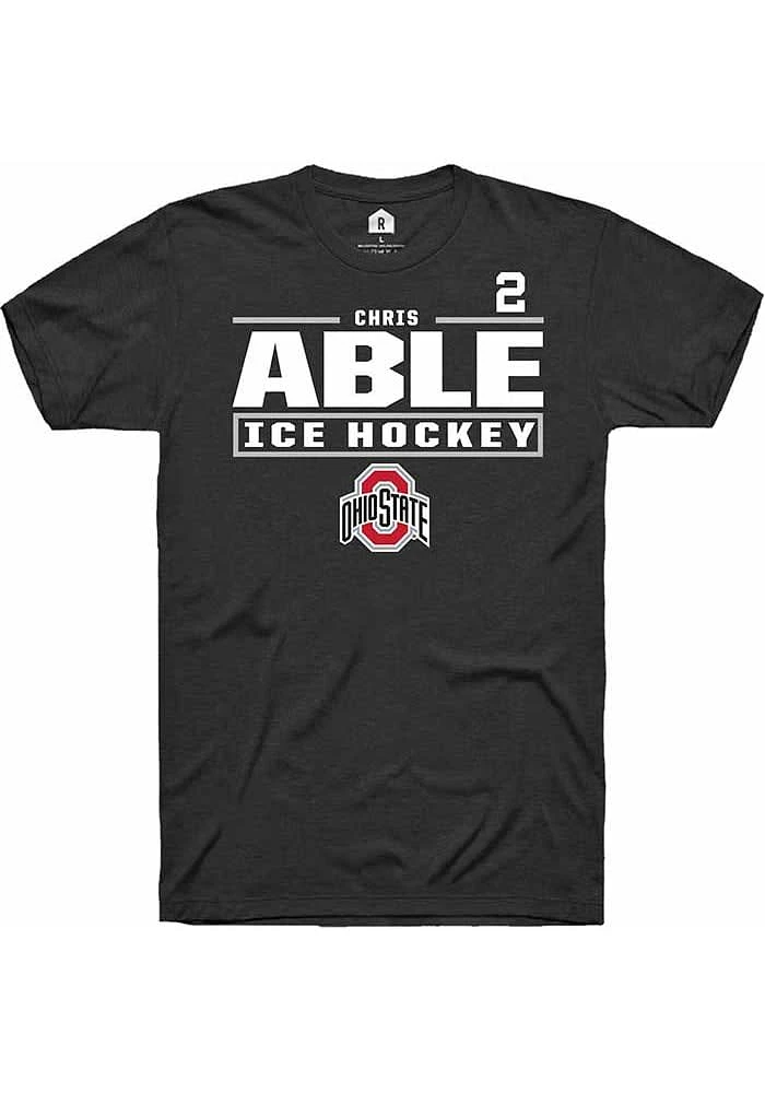 Chris Able Ohio State Buckeyes Rally NIL Stacked Box Short Sleeve T Shirt