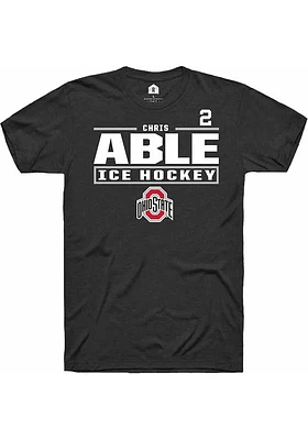 Chris Able Ohio State Buckeyes Rally NIL Stacked Box Short Sleeve T Shirt