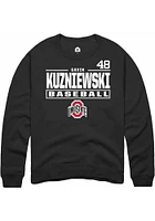 Gavin Kuzniewski Rally Ohio State Buckeyes Mens NIL Stacked Box Long Sleeve Crew Sweatshirt