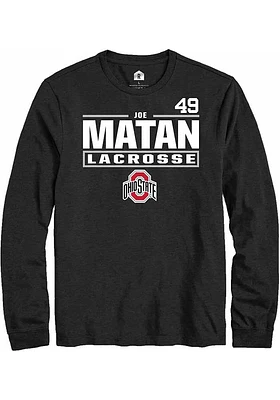 Joe Matan Ohio State Buckeyes Rally NIL Stacked Box Long Sleeve T Shirt