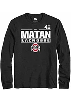 Joe Matan Ohio State Buckeyes Rally NIL Stacked Box Long Sleeve T Shirt