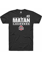 Joe Matan Ohio State Buckeyes Rally NIL Stacked Box Short Sleeve T Shirt