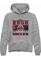Johnny Rush Rally Ohio State Buckeyes Mens NIL Striped Long Sleeve Hoodie