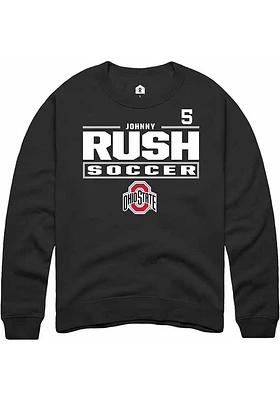 Johnny Rush Rally Ohio State Buckeyes Mens NIL Stacked Box Long Sleeve Crew Sweatshirt