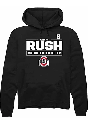 Johnny Rush Rally Ohio State Buckeyes Mens NIL Stacked Box Long Sleeve Hoodie