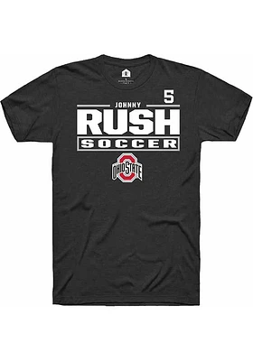 Johnny Rush Ohio State Buckeyes Rally NIL Stacked Box Short Sleeve T Shirt