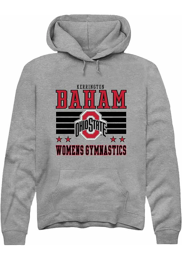 Kerrington Baham Rally Ohio State Buckeyes Mens NIL Striped Long Sleeve Hoodie