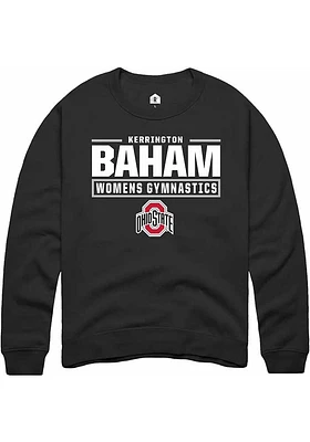 Kerrington Baham Rally Ohio State Buckeyes Mens NIL Stacked Box Long Sleeve Crew Sweatshirt