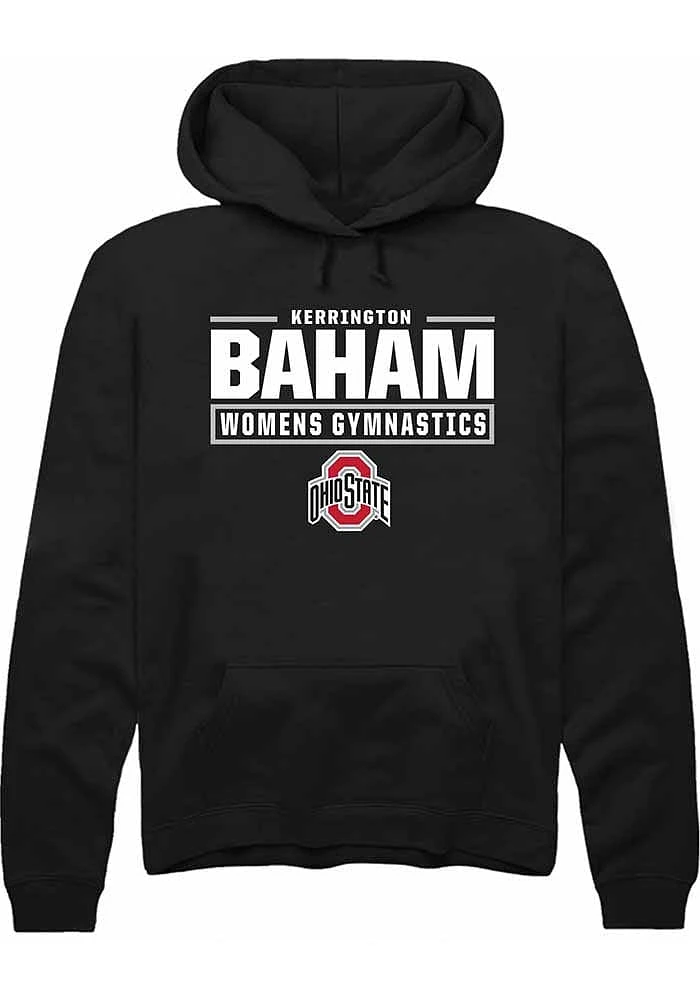 Kerrington Baham Rally Ohio State Buckeyes Mens NIL Stacked Box Long Sleeve Hoodie
