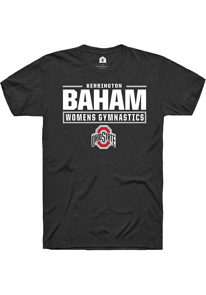 Kerrington Baham Ohio State Buckeyes Rally NIL Stacked Box Short Sleeve T Shirt