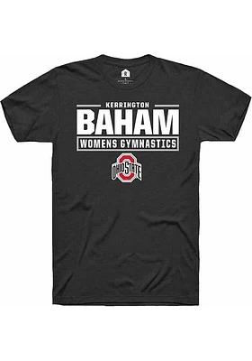 Kerrington Baham Ohio State Buckeyes Rally NIL Stacked Box Short Sleeve T Shirt