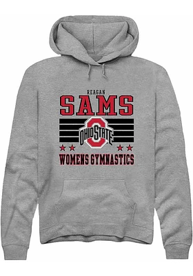 Reagan Sams Rally Ohio State Buckeyes Mens NIL Striped Long Sleeve Hoodie