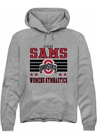 Reagan Sams Rally Ohio State Buckeyes Mens NIL Striped Long Sleeve Hoodie