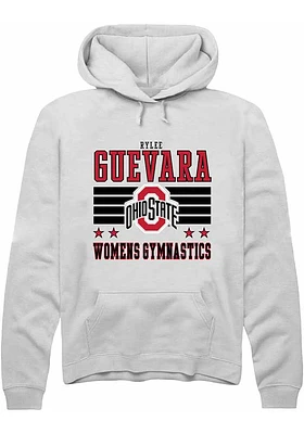 Rylee Guevara Rally Ohio State Buckeyes Mens NIL Striped Long Sleeve Hoodie
