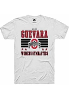 Rylee Guevara  Ohio State Buckeyes White Rally NIL Striped Short Sleeve T Shirt