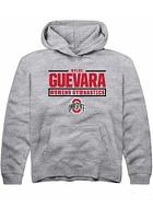 Rylee Guevara  Rally Ohio State Buckeyes Youth Grey NIL Stacked Box Long Sleeve Hoodie