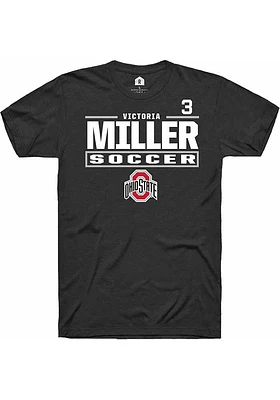Victoria Miller Ohio State Buckeyes Rally NIL Stacked Box Short Sleeve T Shirt