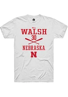 Will Walsh Nebraska Cornhuskers Rally NIL Sport Icon Short Sleeve T Shirt