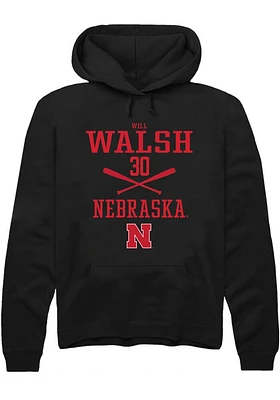 Will Walsh Rally Nebraska Cornhuskers Mens NIL Sport Icon Long Sleeve Hoodie