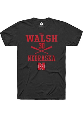 Will Walsh Nebraska Cornhuskers Rally NIL Sport Icon Short Sleeve T Shirt