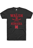 Will Walsh Nebraska Cornhuskers Rally NIL Sport Icon Short Sleeve T Shirt