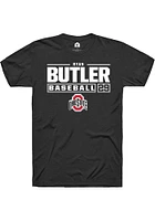 Ryan Butler Ohio State Buckeyes Rally NIL Stacked Box Short Sleeve T Shirt