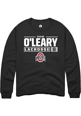 Shane O’Leary Rally Ohio State Buckeyes Mens NIL Stacked Box Long Sleeve Crew Sweatshirt