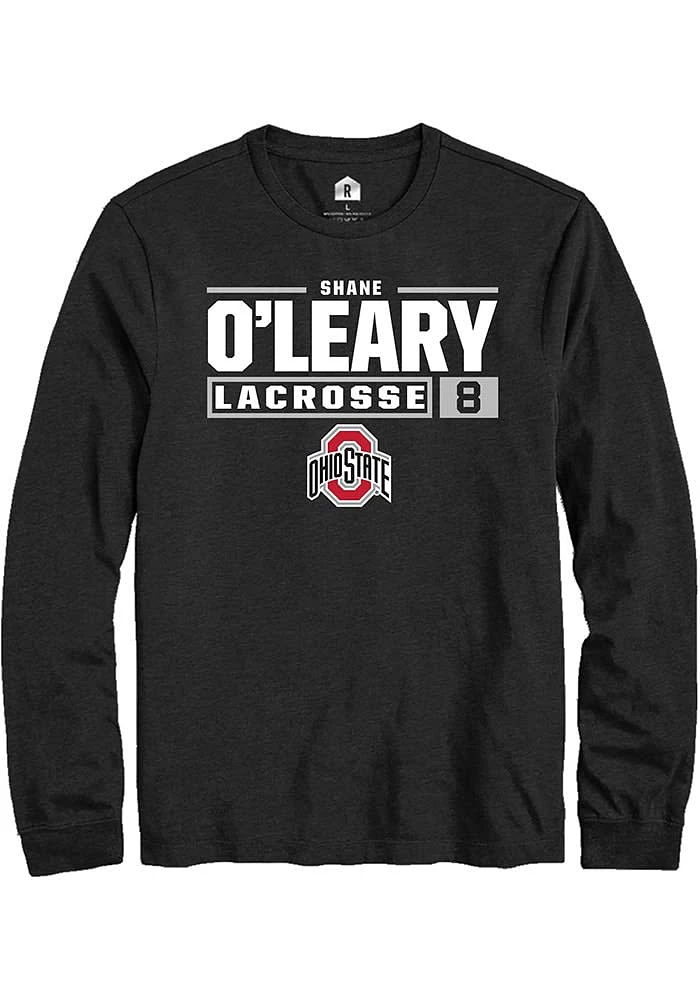 Shane O’Leary Ohio State Buckeyes Rally NIL Stacked Box Long Sleeve T Shirt