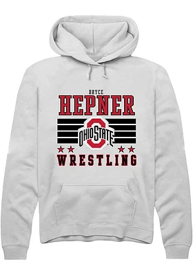 Bryce Hepner Rally Ohio State Buckeyes Mens NIL Striped Long Sleeve Hoodie