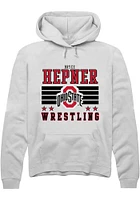 Bryce Hepner Rally Ohio State Buckeyes Mens NIL Striped Long Sleeve Hoodie