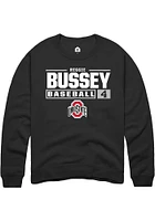 Reggie Bussey Rally Ohio State Buckeyes Mens NIL Stacked Box Long Sleeve Crew Sweatshirt