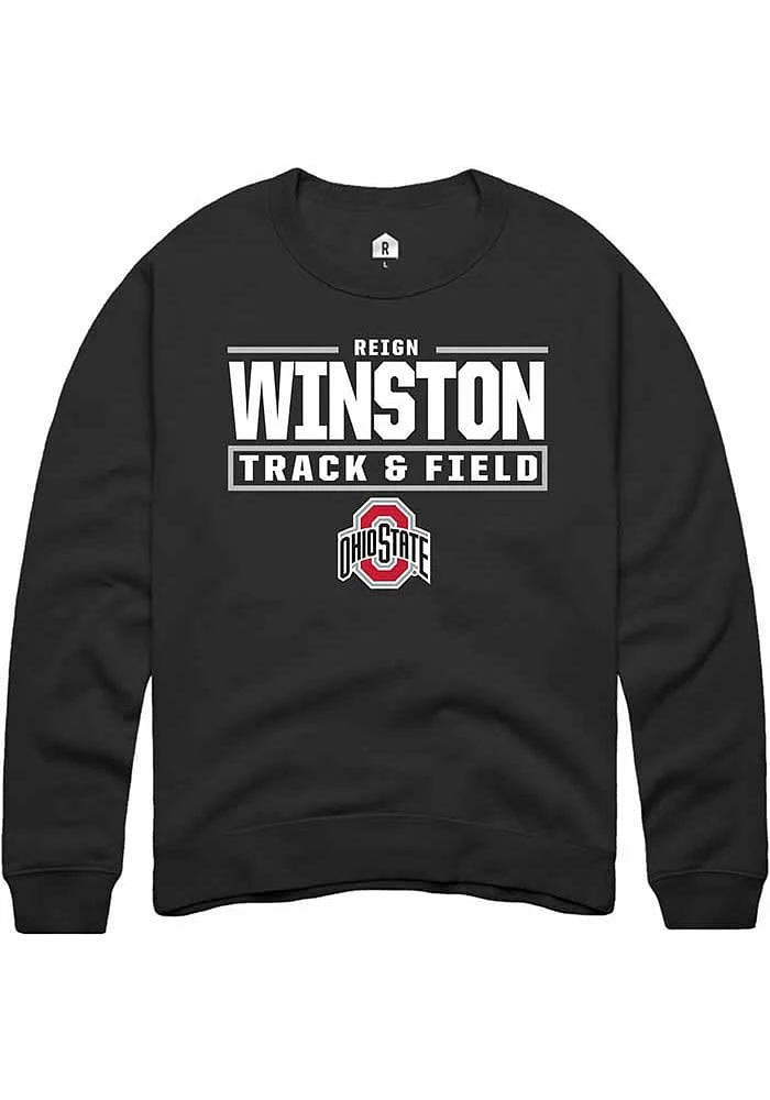 Reign Winston Rally Ohio State Buckeyes Mens NIL Stacked Box Long Sleeve Crew Sweatshirt
