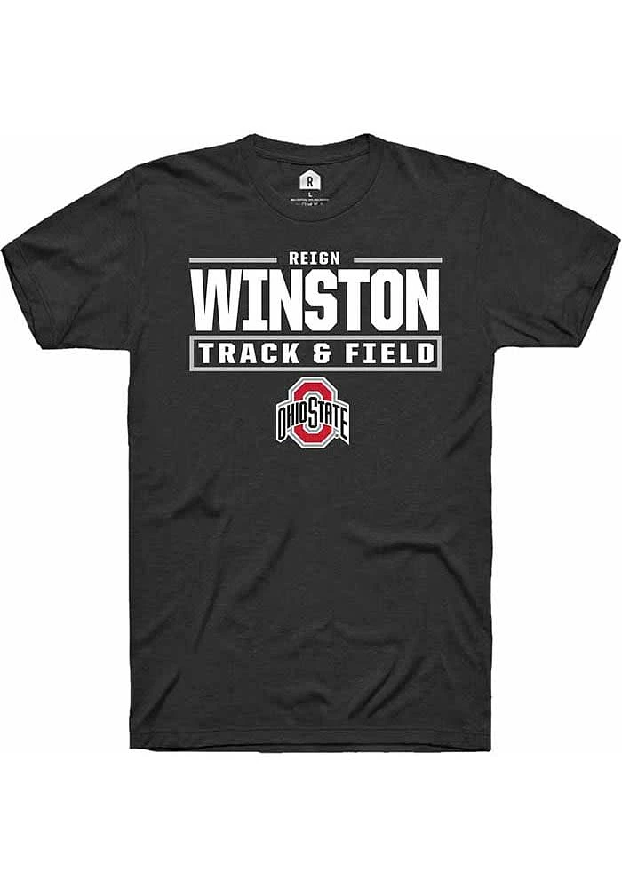 Reign Winston Ohio State Buckeyes Rally NIL Stacked Box Short Sleeve T Shirt