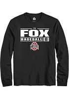 Ty Fox Ohio State Buckeyes Rally NIL Stacked Box Long Sleeve T Shirt