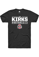 Dom Kirks Ohio State Buckeyes Rally NIL Stacked Box Short Sleeve T Shirt