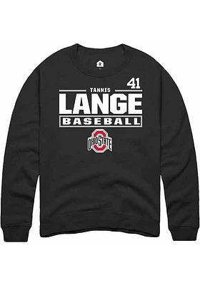 Tannis Lange Rally Ohio State Buckeyes Mens NIL Stacked Box Long Sleeve Crew Sweatshirt