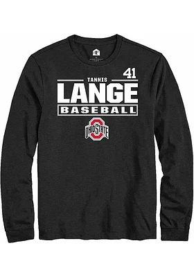 Tannis Lange Ohio State Buckeyes Rally NIL Stacked Box Long Sleeve T Shirt