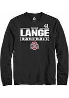 Tannis Lange Ohio State Buckeyes Rally NIL Stacked Box Long Sleeve T Shirt