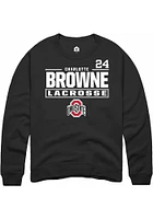 Charlotte Browne Rally Ohio State Buckeyes Mens NIL Stacked Box Long Sleeve Crew Sweatshirt