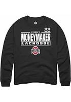 Lindsey Moneymaker  Rally Ohio State Buckeyes Mens Black NIL Stacked Box Long Sleeve Crew Sweatshi..