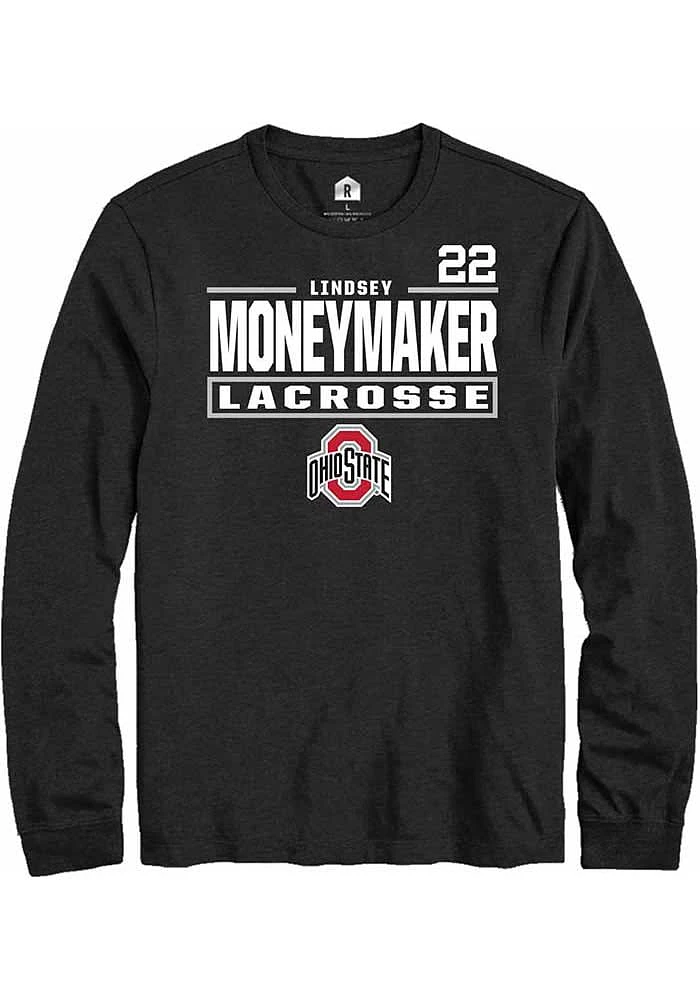 Lindsey Moneymaker Ohio State Buckeyes Rally NIL Stacked Box Long Sleeve T Shirt