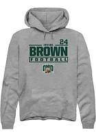 Irving Brown  Rally Ohio Bobcats Mens Graphite NIL Stacked Box Long Sleeve Hoodie