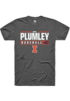 Ben Plumley  Illinois Fighting Illini Dark Grey Rally NIL Stacked Box Short Sleeve T Shirt