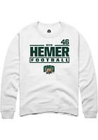 Nick Hemer Rally Ohio Bobcats Mens NIL Stacked Box Long Sleeve Crew Sweatshirt