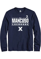Lola Mancuso  Xavier Musketeers Navy Blue Rally NIL Stacked Box Long Sleeve T Shirt
