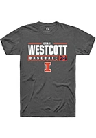 Drake Westcott  Illinois Fighting Illini Dark Grey Rally NIL Stacked Box Short Sleeve T Shirt