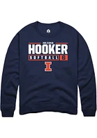Juliana Hooker  Rally Illinois Fighting Illini Mens Navy Blue NIL Stacked Box Long Sleeve Crew Swe..